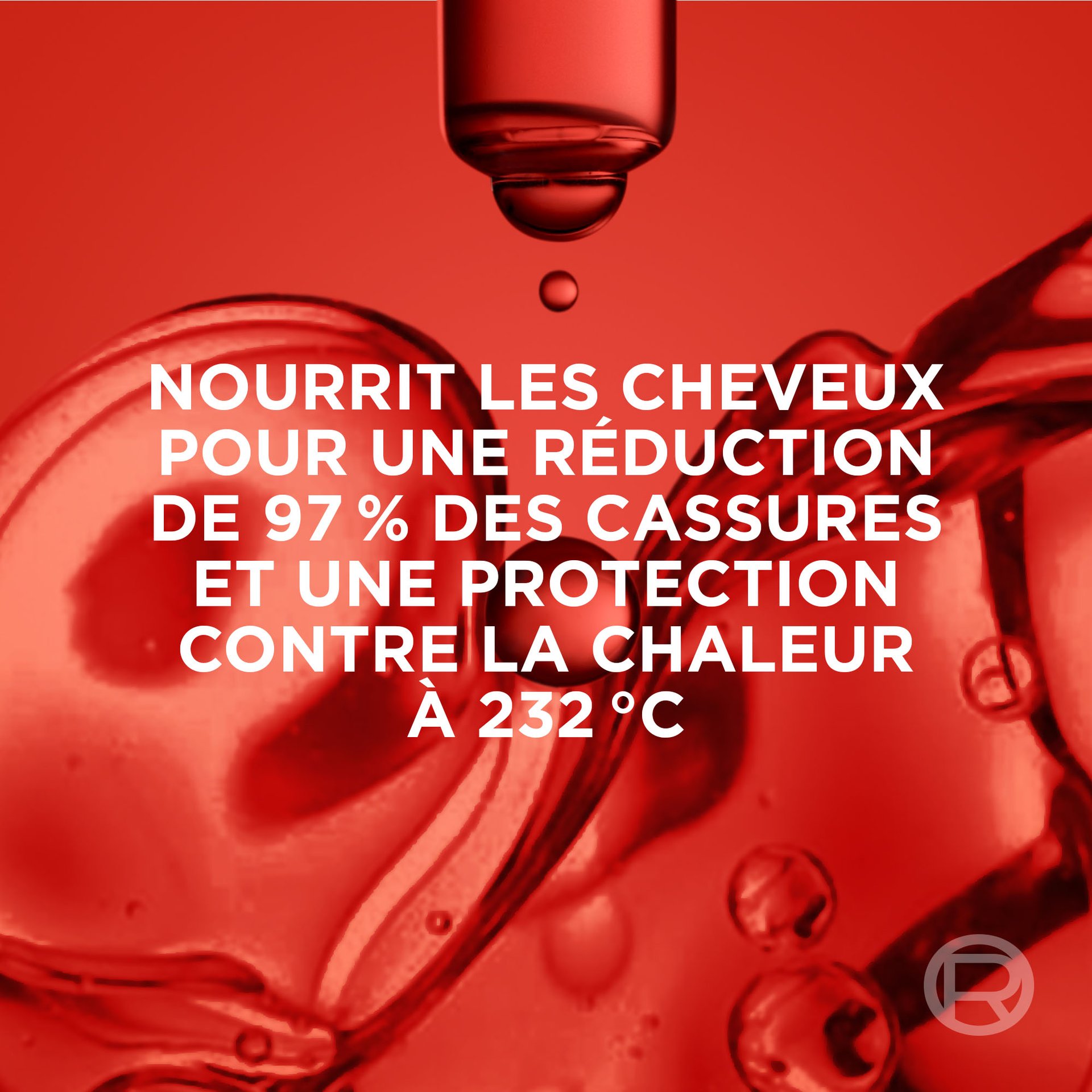 le revitalisant nourrit les cheveux et évite les cassures